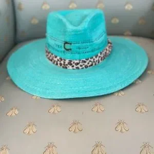 Charlie one horse tail hat with leopard band size small Accessories | Charlie One Horse Tail Hat With Leopard Band  main image 2